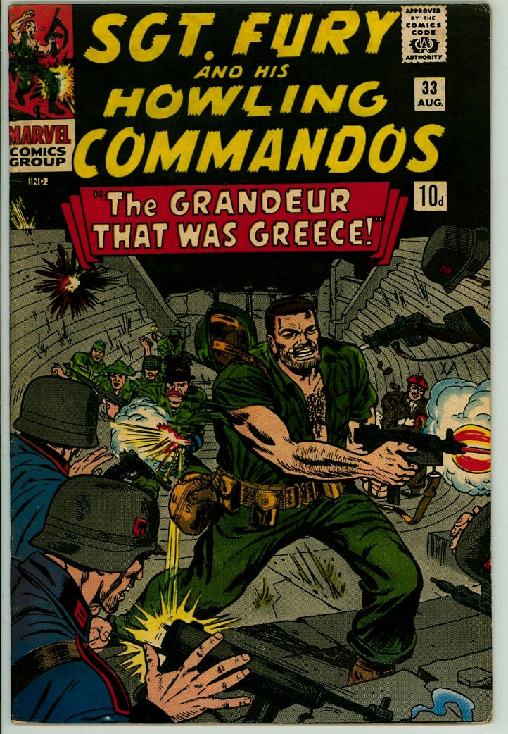Sgt Fury and his Howling Commandos 33 (VG+ 4.5) pence