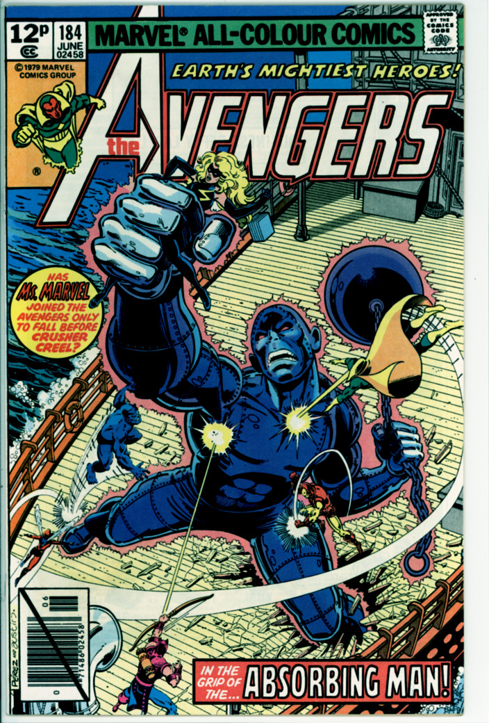 Avengers 184 (VF+ 8.5) pence