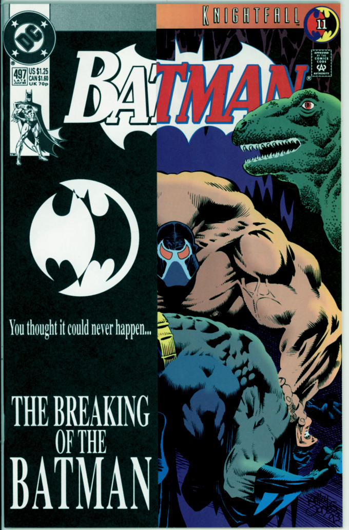 Batman 497: B&W cover. (NM 9.4)