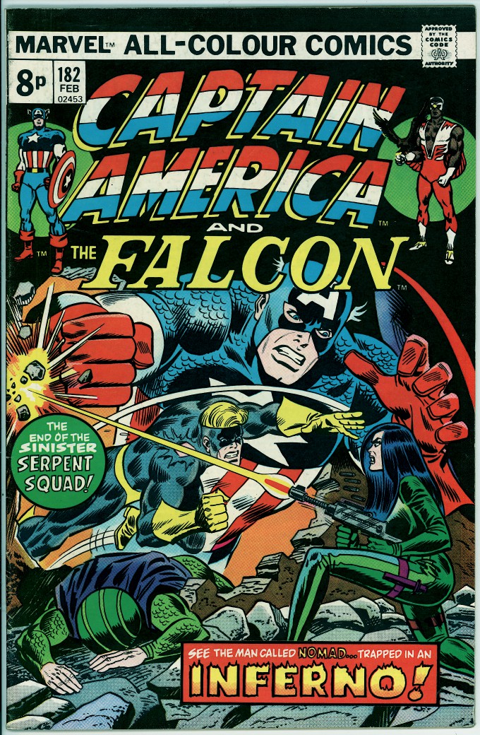 Captain America 182 (VG+ 4.5) pence