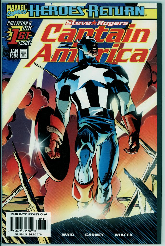 Captain America (3rd series) 1 (VG+ 4.5)