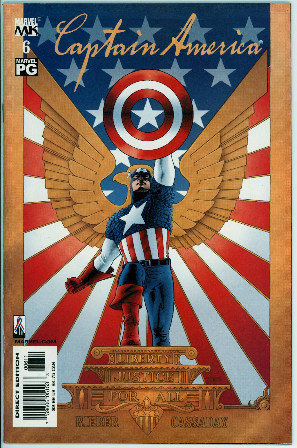 Captain America (4th series) 6 (FN/VF 7.0)