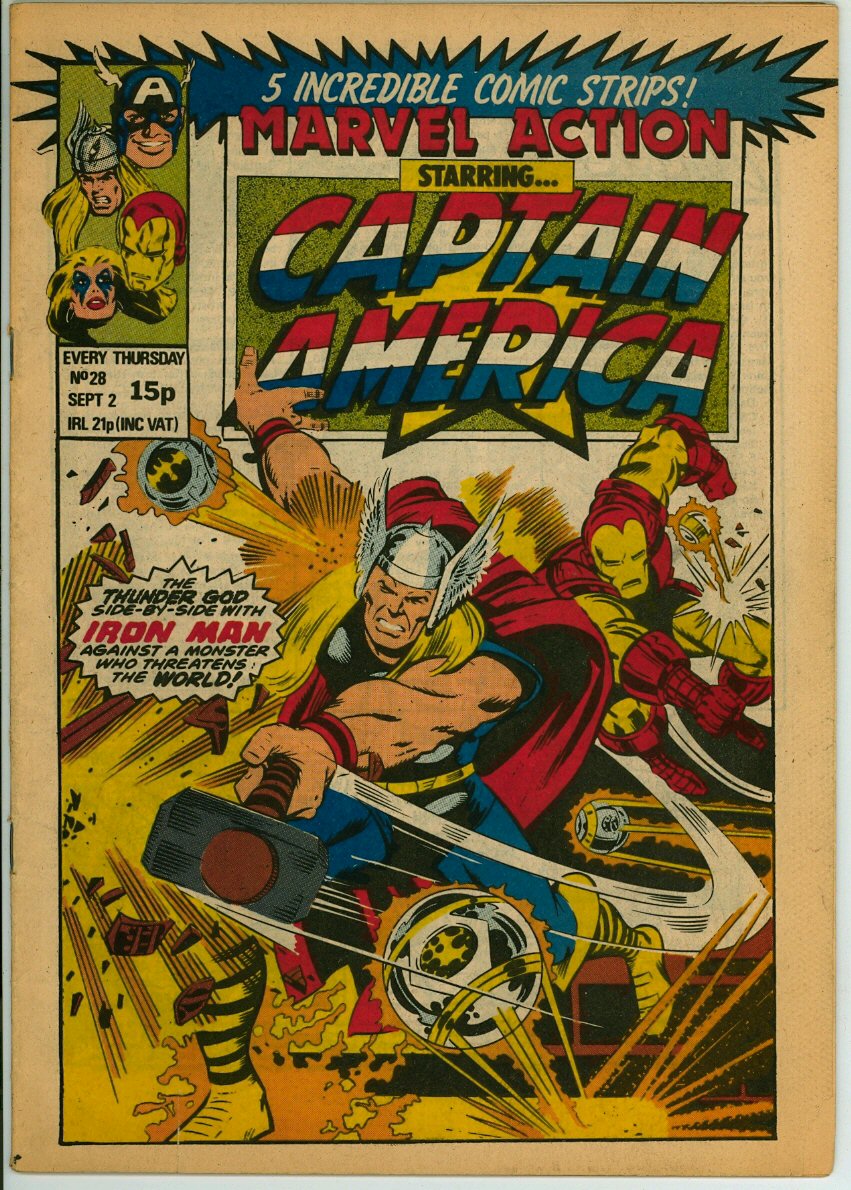 Marvel Action starring Captain America 28 (VG- 3.5)