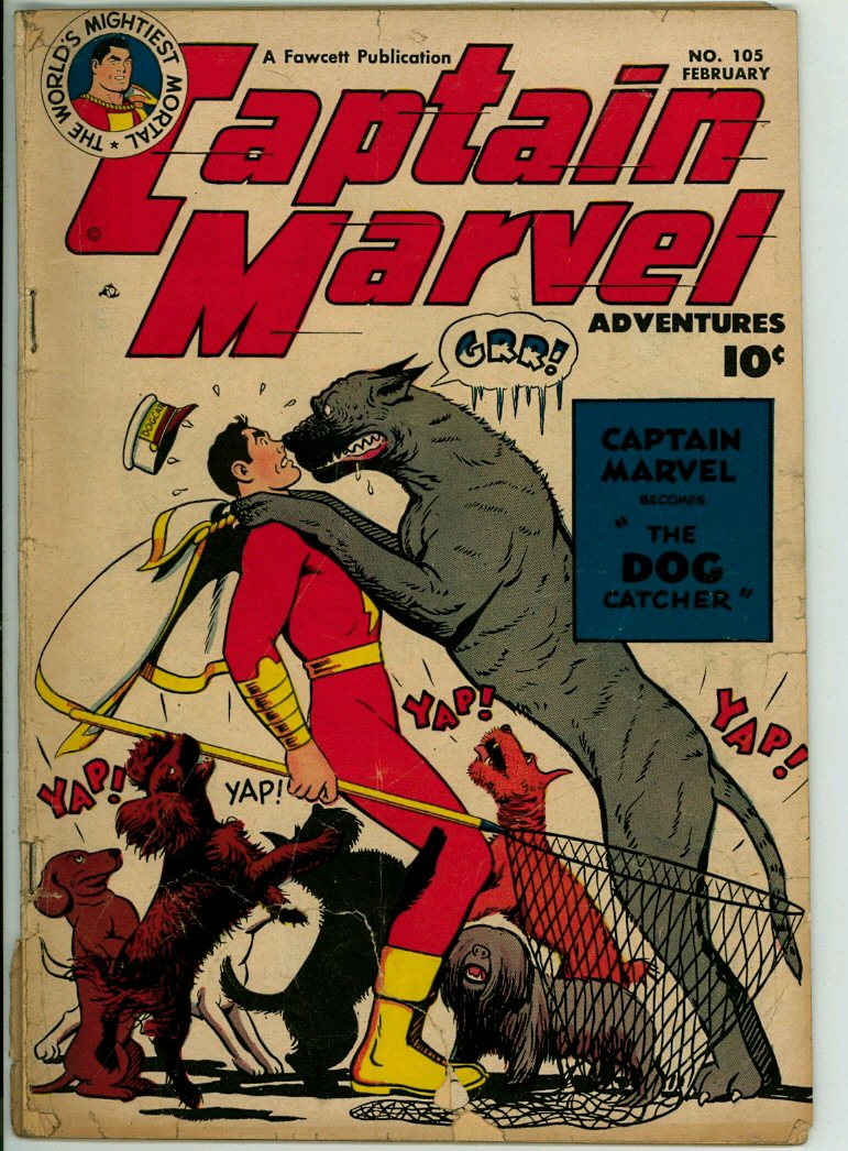 Captain Marvel Adventures 105 (G- 1.8)