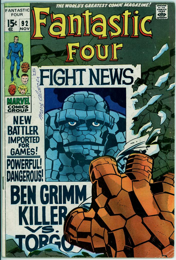 Fantastic Four 92 (G+ 2.5)