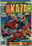 Ka-Zar, Lord of the Hidden Jungle 16 (VG+ 4.5) pence