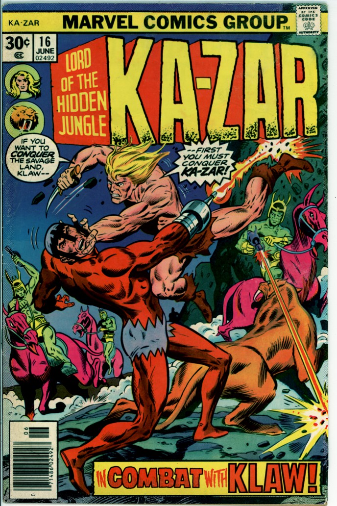 Ka-Zar, Lord of the Hidden Jungle 16 (VG/FN 5.0)