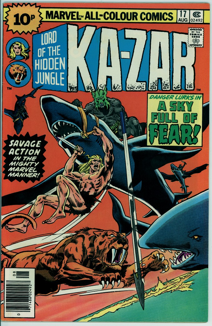 Ka-Zar, Lord of the Hidden Jungle 17 (FN 6.0) pence