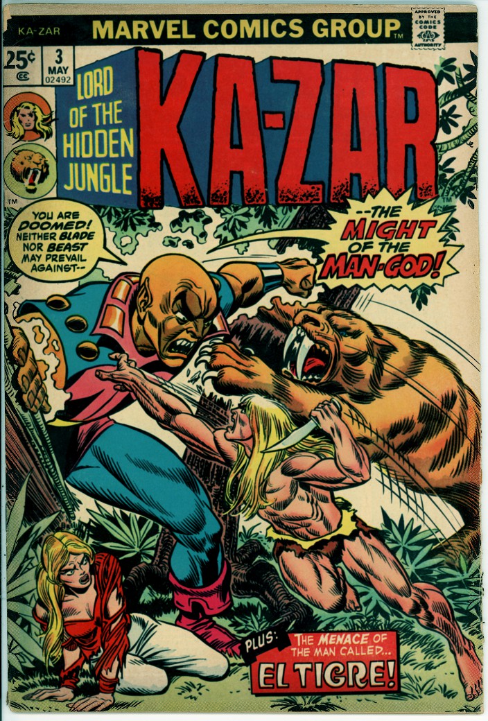 Ka-Zar, Lord of the Hidden Jungle 3 (VG- 3.5)