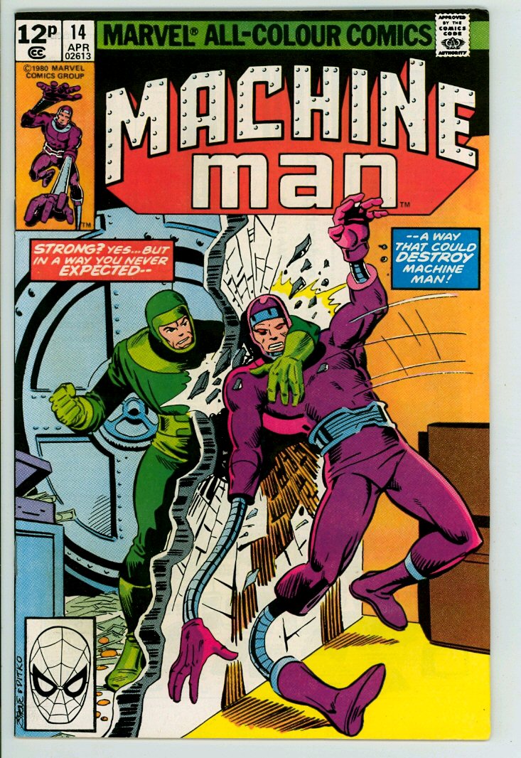 Machine Man 14 (FN/VF 7.0) pence