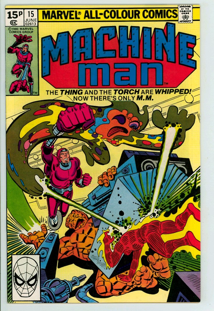 Machine Man 15 (VF 8.0) pence