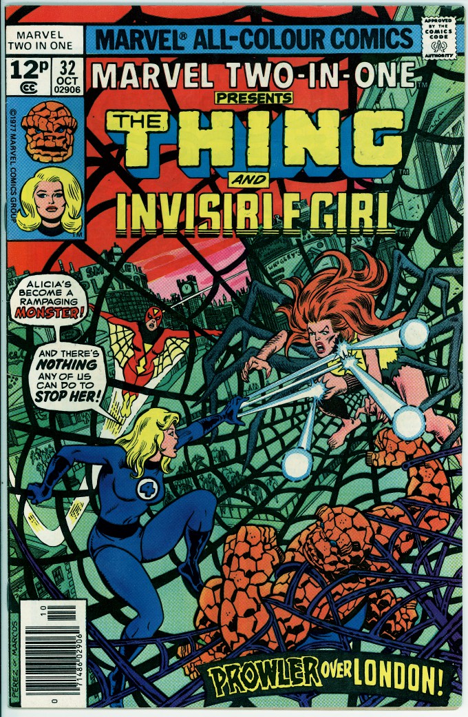 Marvel Two-in-One 32 (FN/VF 7.0) pence