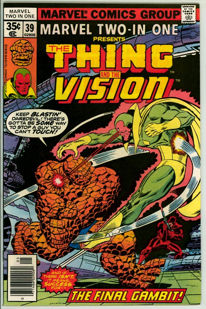 Marvel Two-in-One 39 (VF- 7.5) 	 