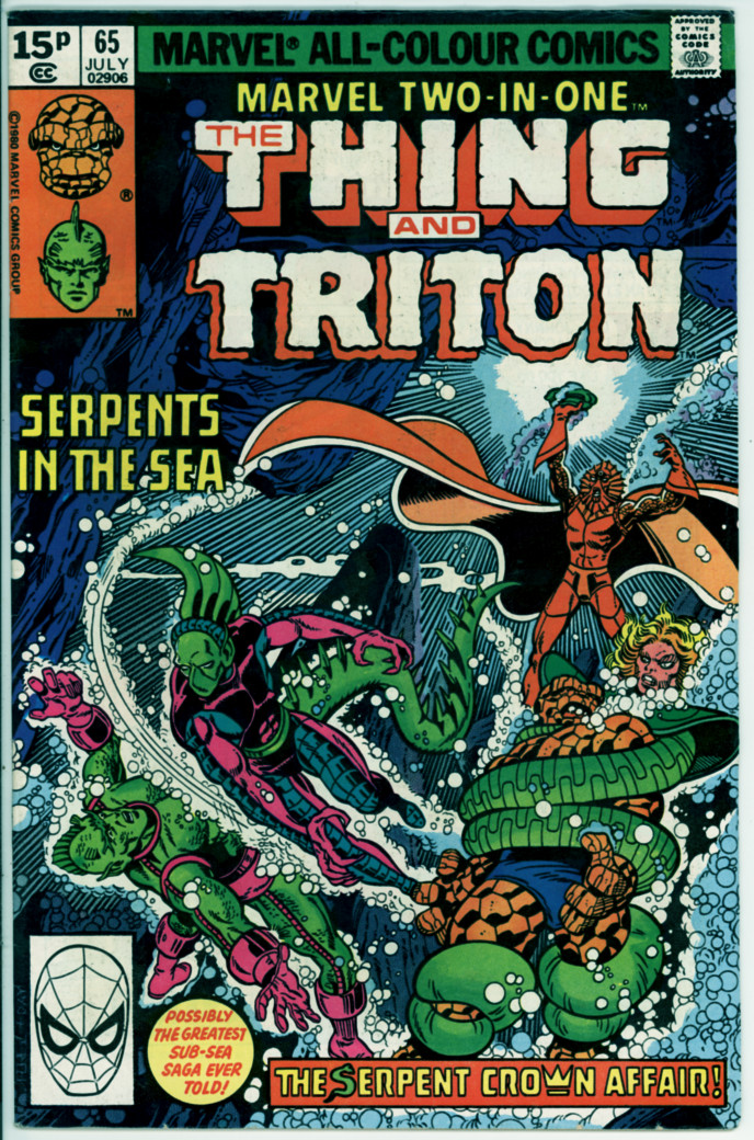 Marvel Two-in-One 65 (FN- 5.5) pence