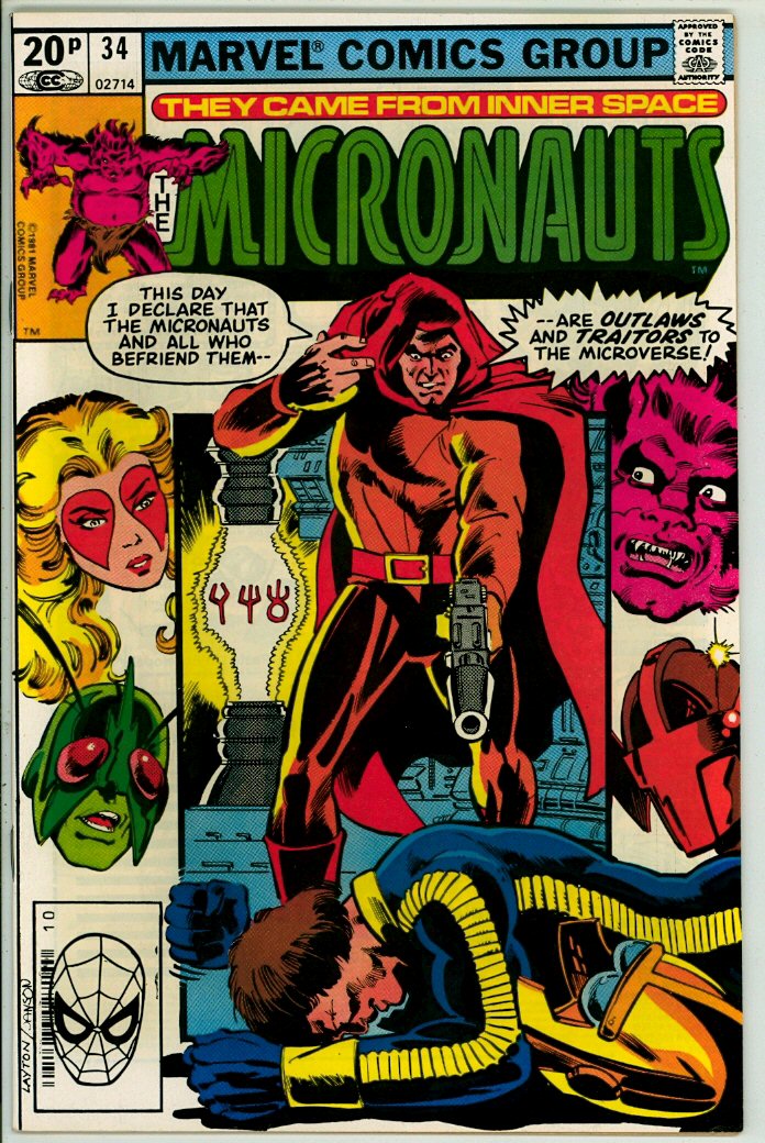 Micronauts 34 (NM- 9.2) pence