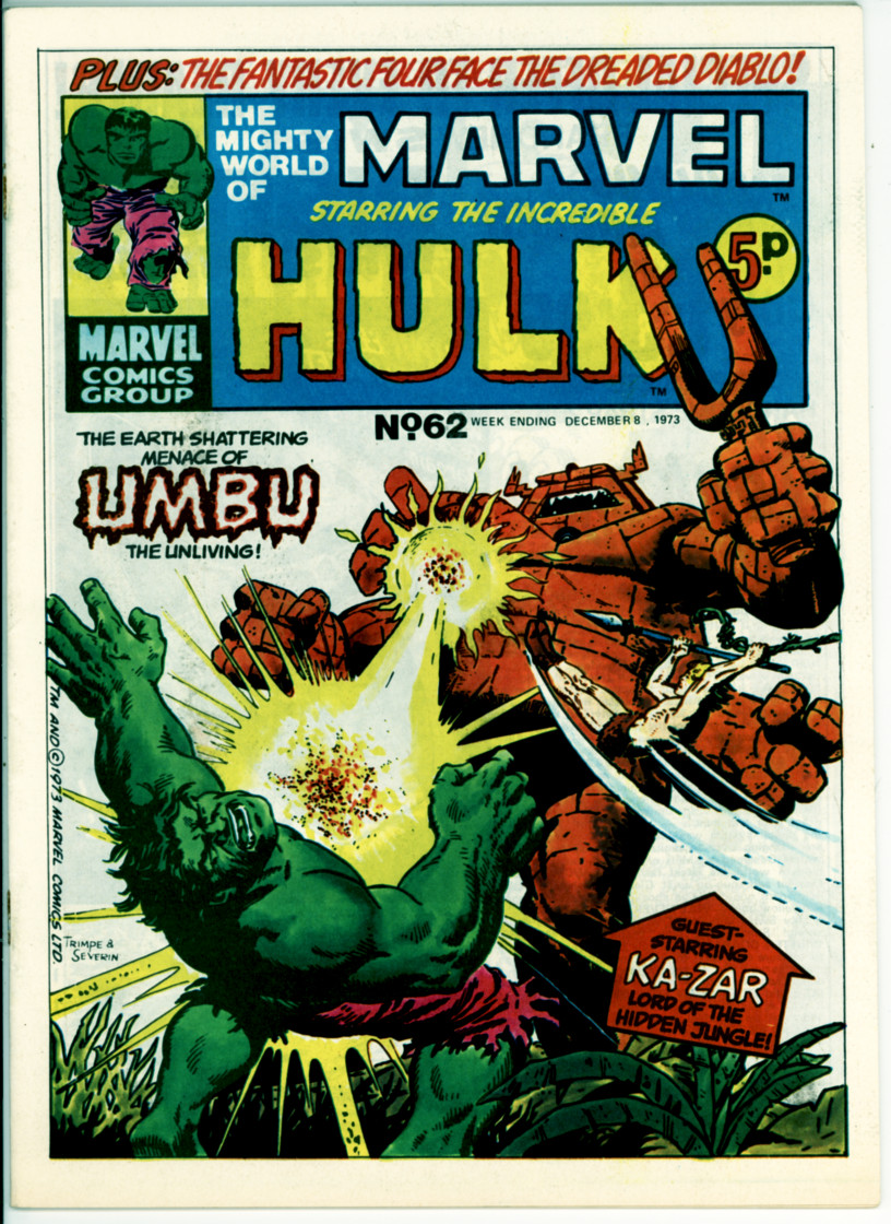 Mighty World of Marvel 62 (FN+ 6.5)