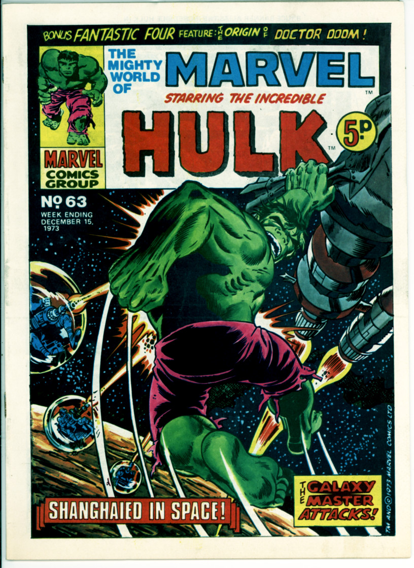 Mighty World of Marvel 63 (FN+ 6.5)