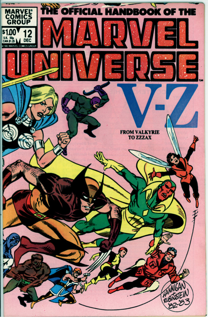 Official Handbook of the Marvel Universe 12 (VF 8.0)