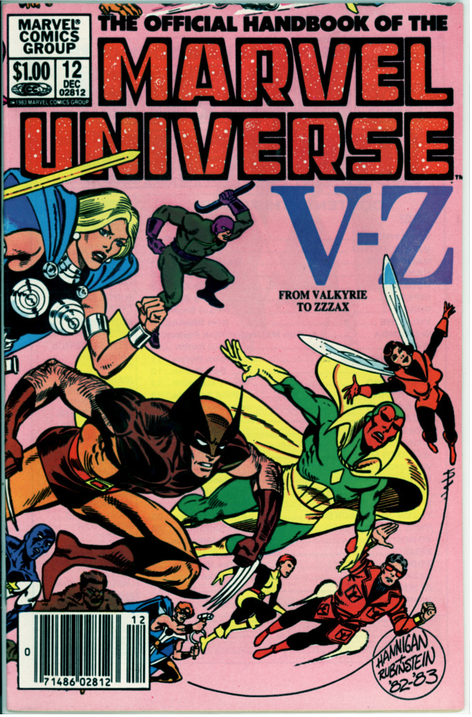 Official Handbook of the Marvel Universe 12 (VF- 7.5)