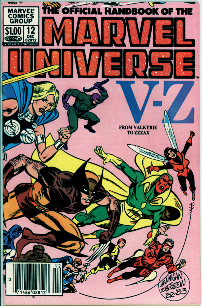 Official Handbook of the Marvel Universe 12 (VG 4.0)