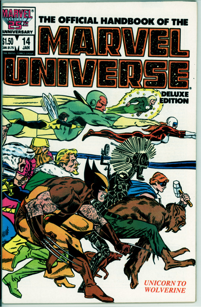 Official Handbook of the Marvel Universe Deluxe Edition 14 (VF+ 8.5)