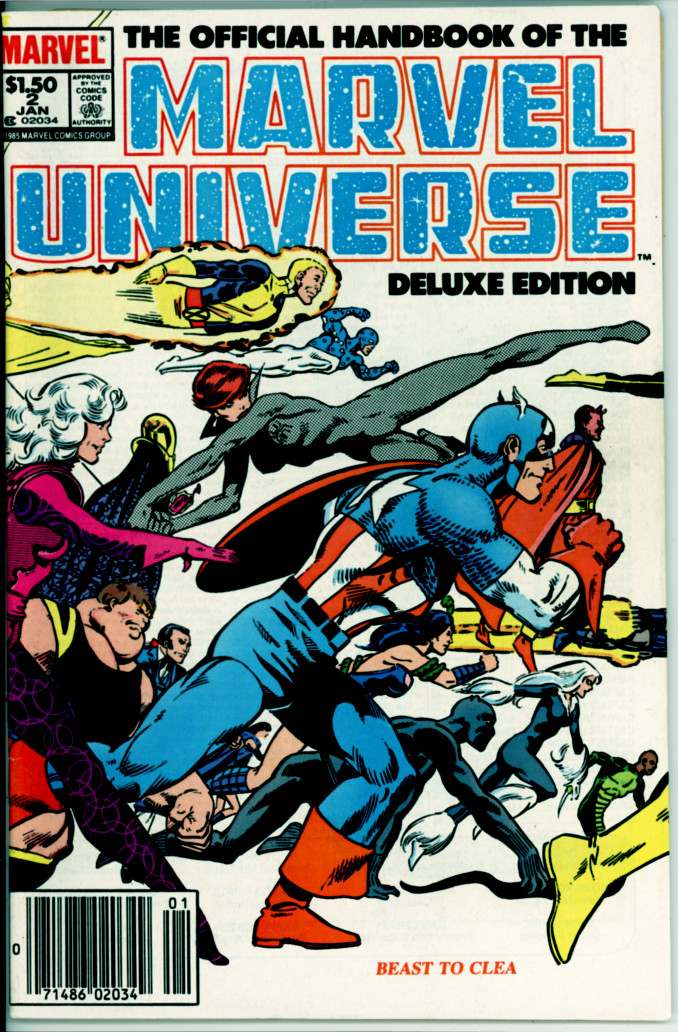 Official Handbook of the Marvel Universe Deluxe Edition 2 (VF 8.0)