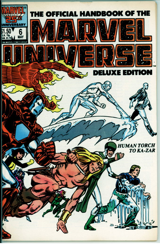 Official Handbook of the Marvel Universe Deluxe Edition 6 (VF+ 8.5)