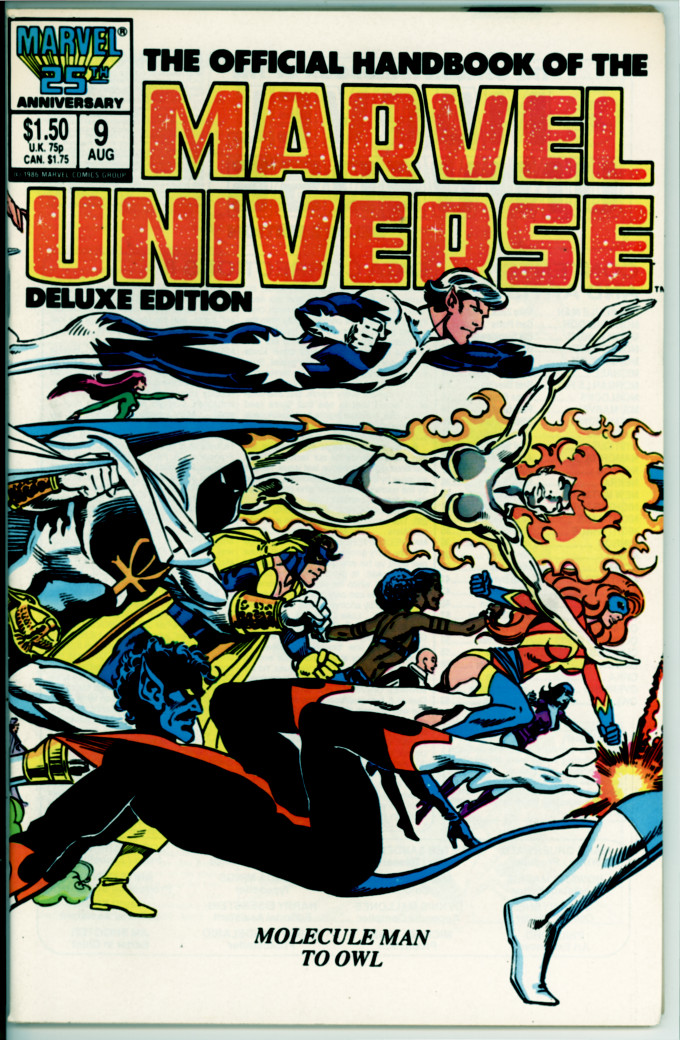 Official Handbook of the Marvel Universe Deluxe Edition 9 (VF 8.0)