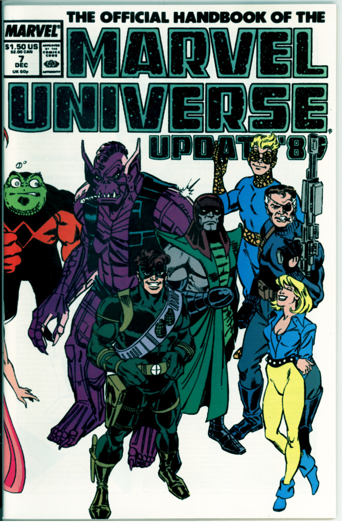Official Handbook of the Marvel Universe Update '89 7 (VF- 7.5)