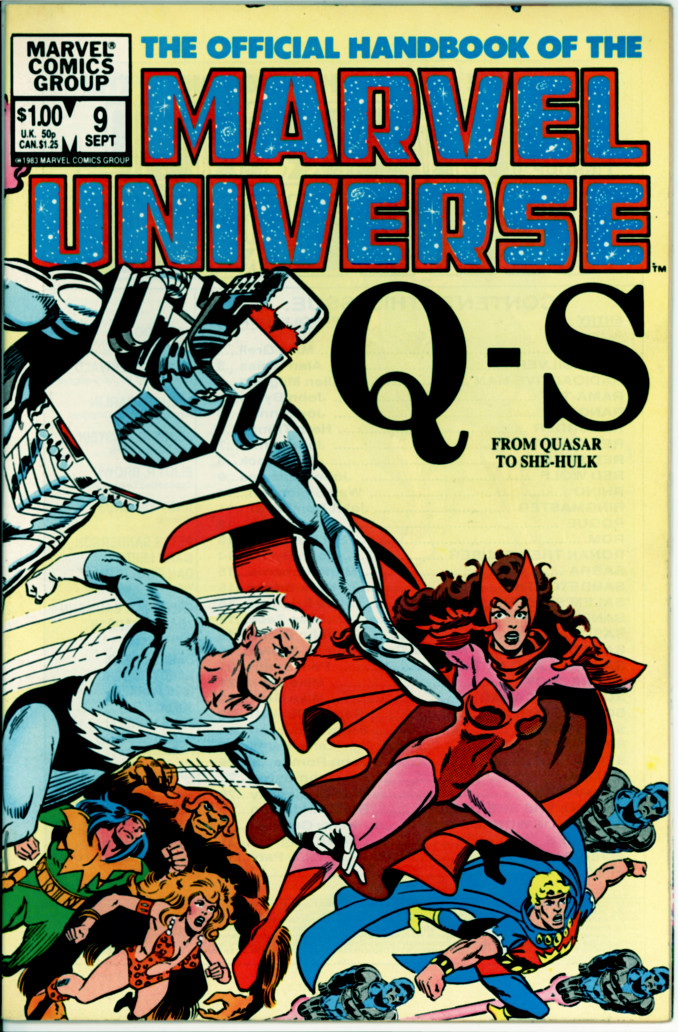 Official Handbook of the Marvel Universe 9 (FN/VF 7.0)