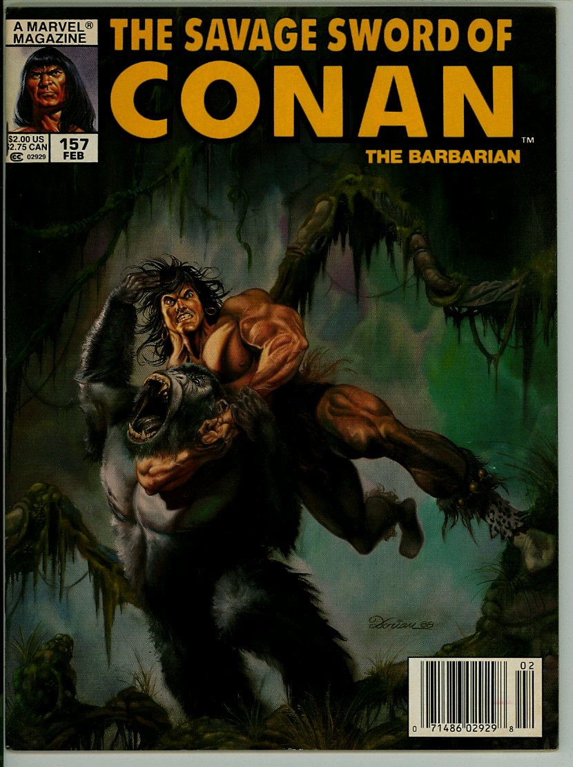 Savage Sword of Conan 157 (FN- 5.5)