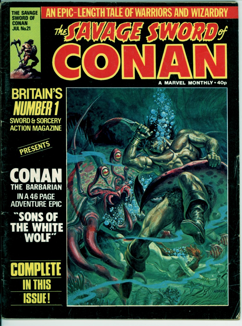 Savage Sword of Conan (Mag.) 21 (VG 4.0)