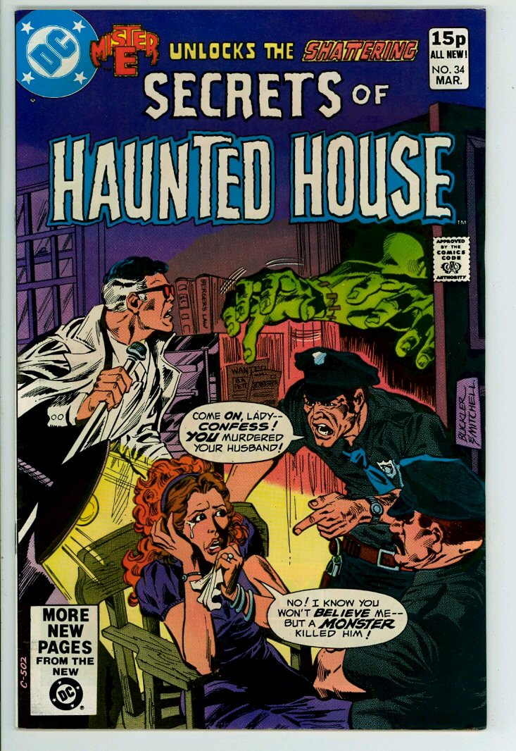 Secrets of Haunted House 34 (VF- 7.5) pence