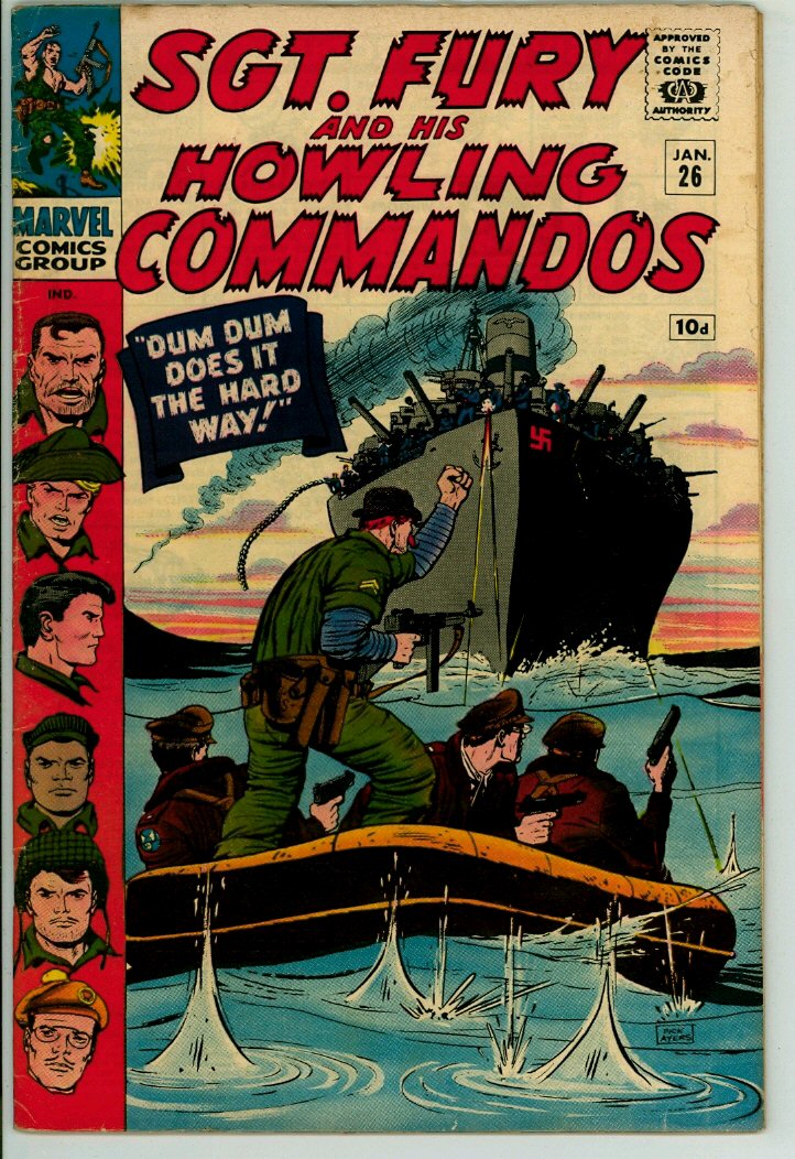 Sgt Fury and his Howling Commandos 26 (VG- 3.5) pence
