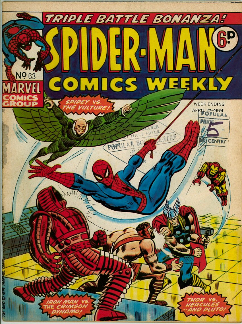 Spider-Man Comics Weekly 63 (VG- 3.5)