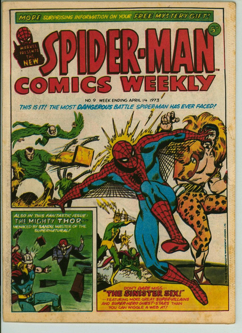 Spider-Man Comics Weekly 9 (G- 1.8)