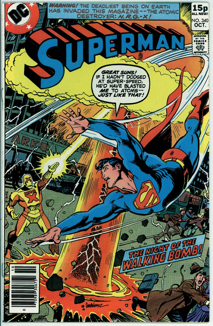 Superman 340 (VF+ 8.5) pence