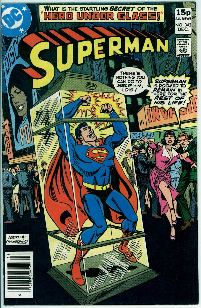 Superman 342 (FN/VF 7.0) pence