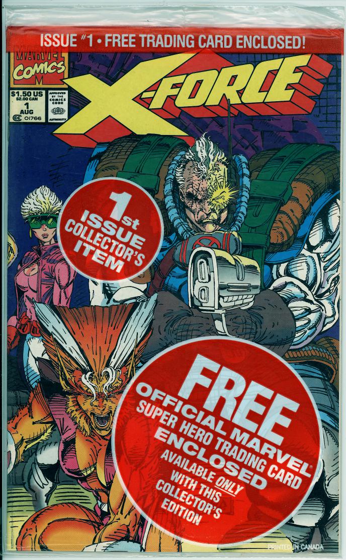 X-Force 1: Shatterstar trading card (NM- 9.2)